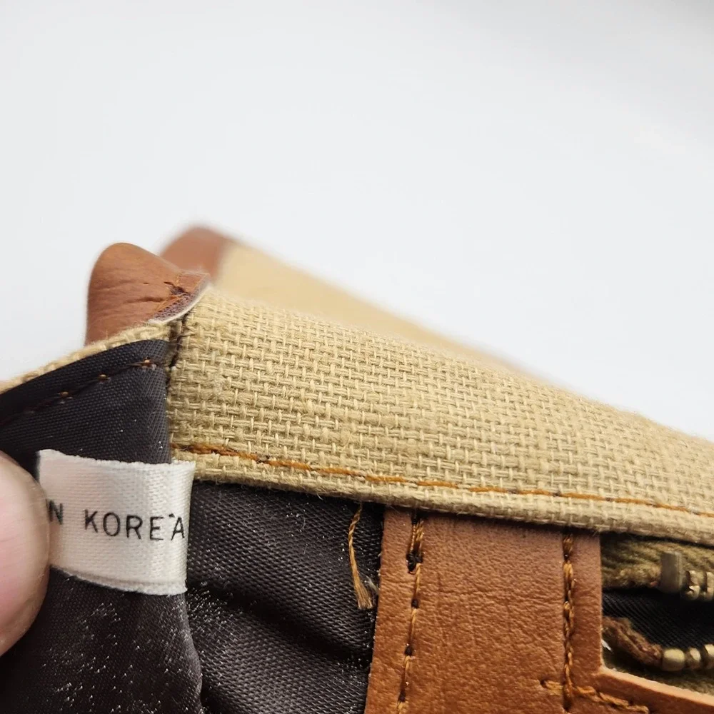 Vintage Charles Revson Attache Briefcase by Ultima II – Beige Brown Canvas‎